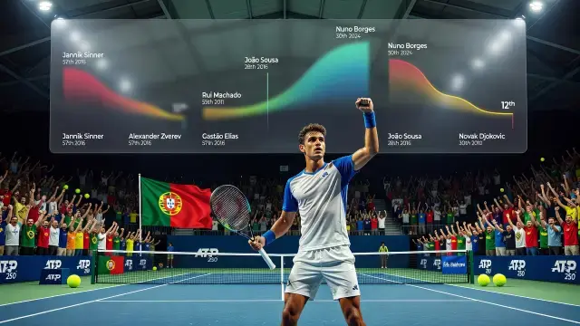 Jaime Faria bate recorde histórico e chega ao top-56 da ATP