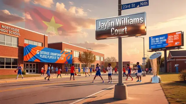 Fort Smith batiza rua em homenagem a Jaylin Williams, campeão da NBA